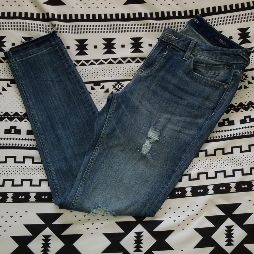 Vigoss Women's Chelsea Skinny Jeans - Distressed Blue 30/29
